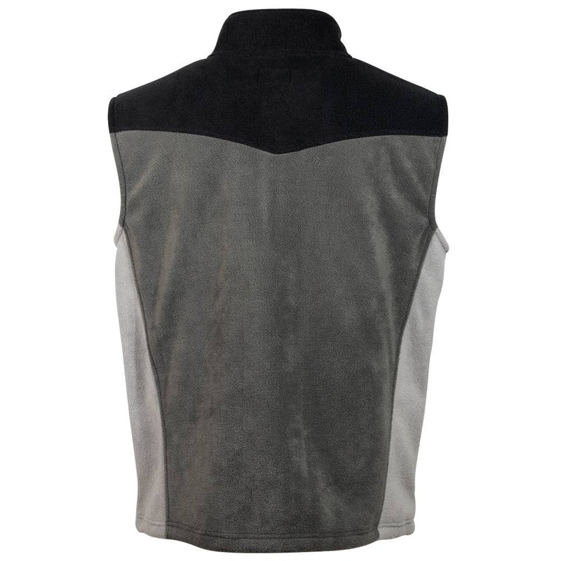 Youth "Hooey Fleece Vest" Charcoal w/ Grey/Black Accents