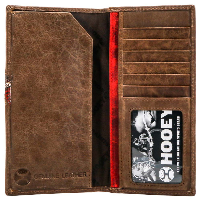 "Hooey Original" Rodeo Hooey Wallet Brown w/ Nomad Print