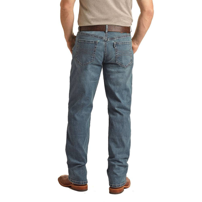 "Medium Wash"Hooey Double Barrel Stackable Bootcut Jeans