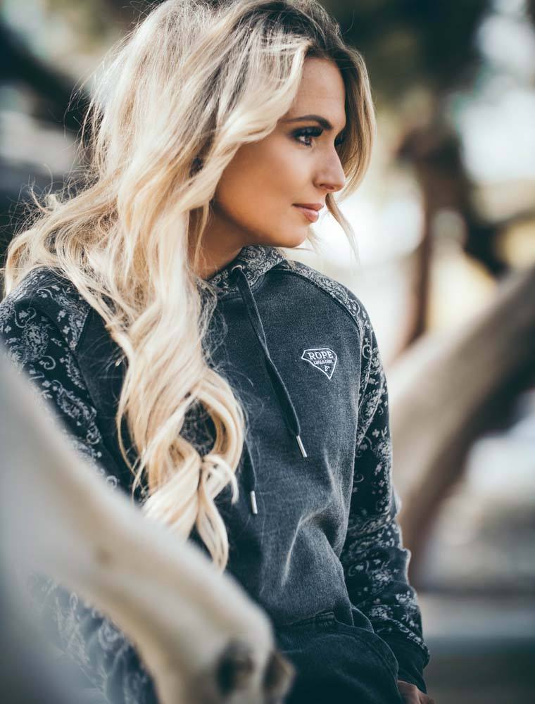 Rope Like a Girl Dark Grey Hoody