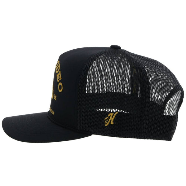 Prorodeo Black Hat w/Gold Logo – Hooey