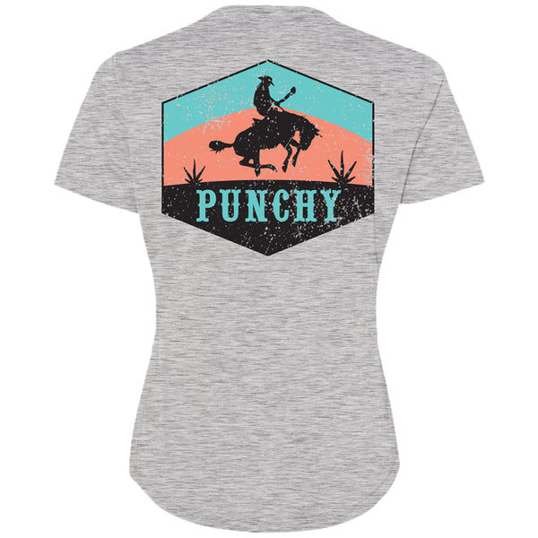 Youth "Ranchero" Grey w/Teal/Orange Logo T-shirt