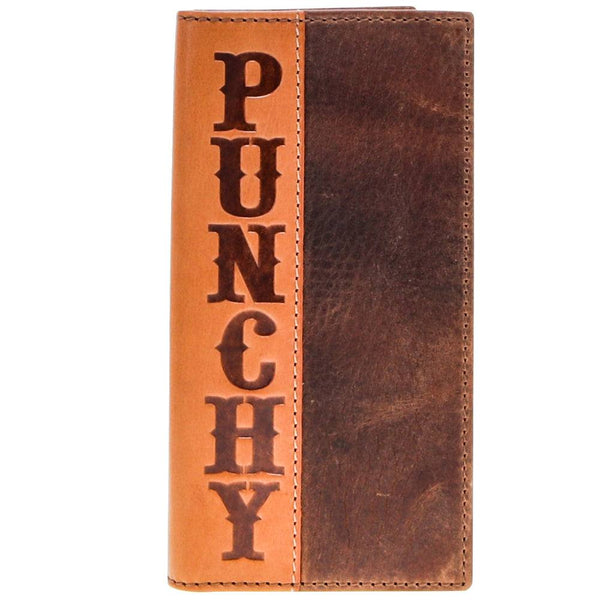"Punchy Classic" Rodeo Wallet Brown /Tan Leather