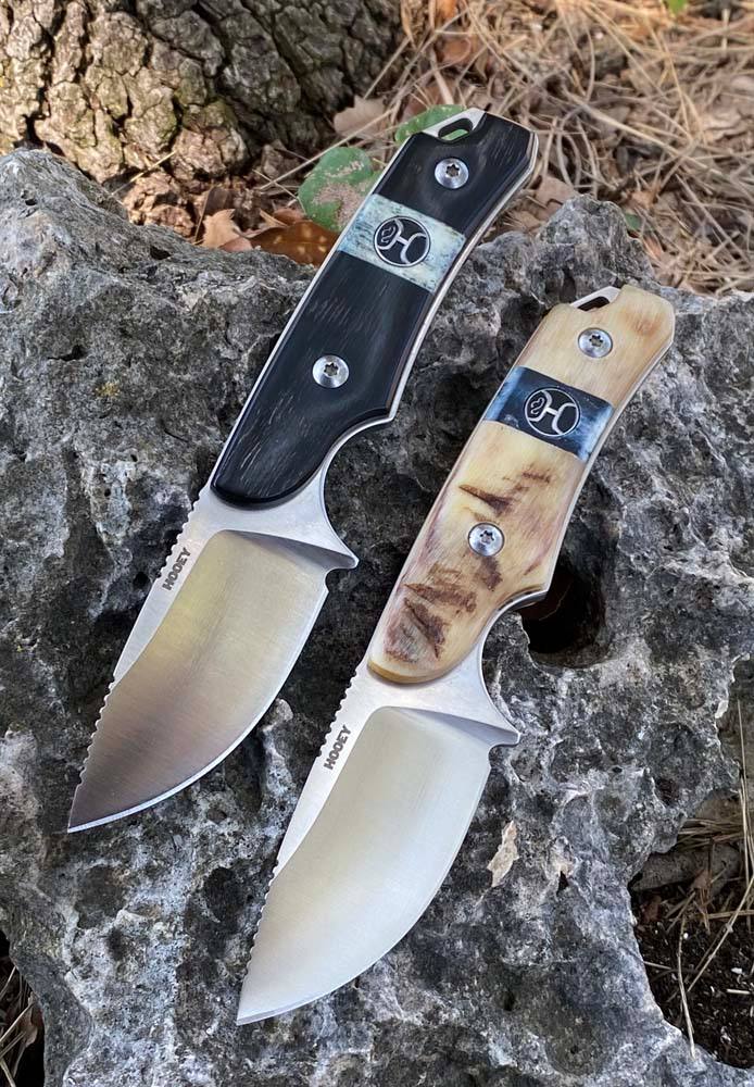 "Horn Fixed Blade Skinner Knife" Ram