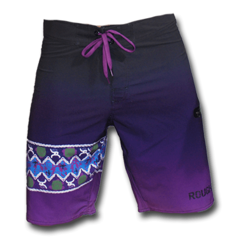 YOUTH "Roughy" Black/Purple Board Shorts