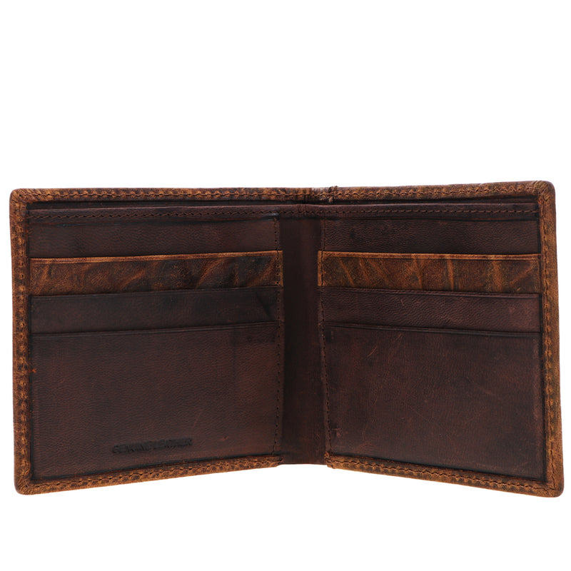 "Prime Time" Smooth Brown Bifold Wallet