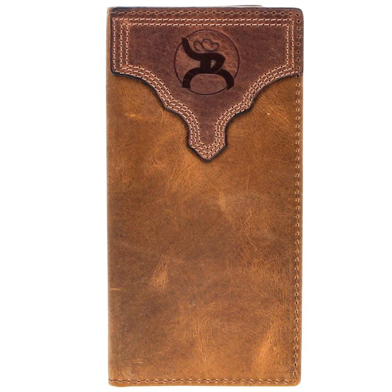 "Canyon" Rodeo Roughy Wallet Distressed Tan/Brown Leather