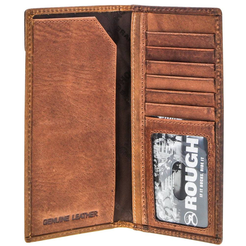 "Canyon" Rodeo Roughy Wallet Distressed Tan/Brown Leather