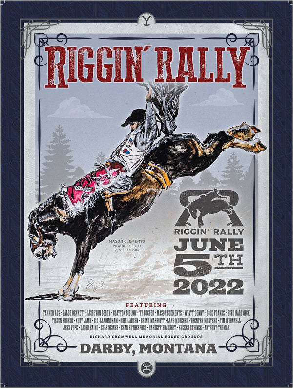 "Riggin' Rally" Limited Edition 2022 Darby Montana Poster