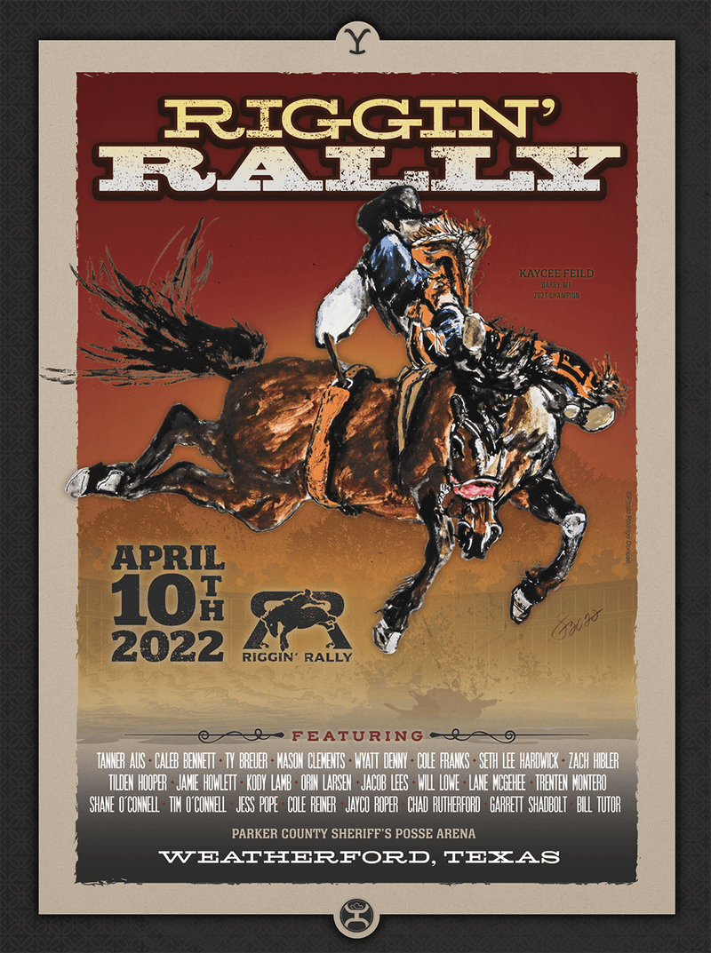 "Riggin' Rally" Limited Edition 2022  Weatherford Poster