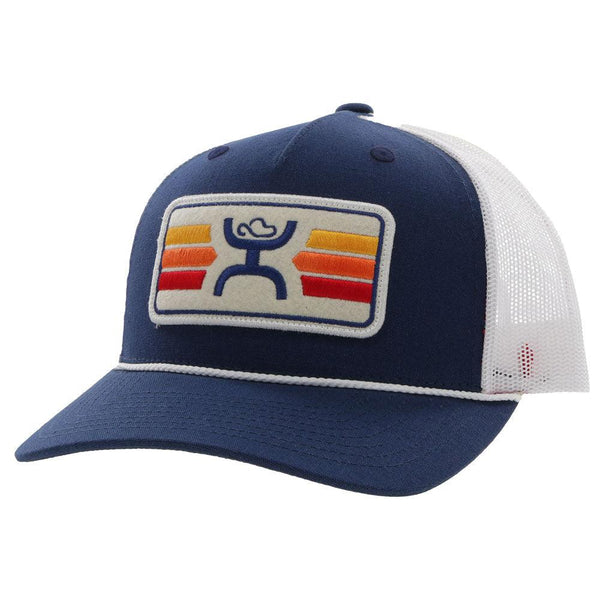 Youth Sunset navy and cream hat