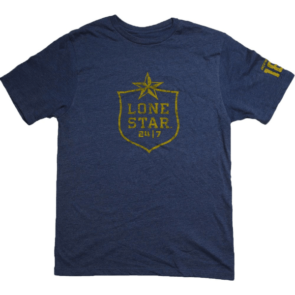 Lone Star navy tee with gold logo