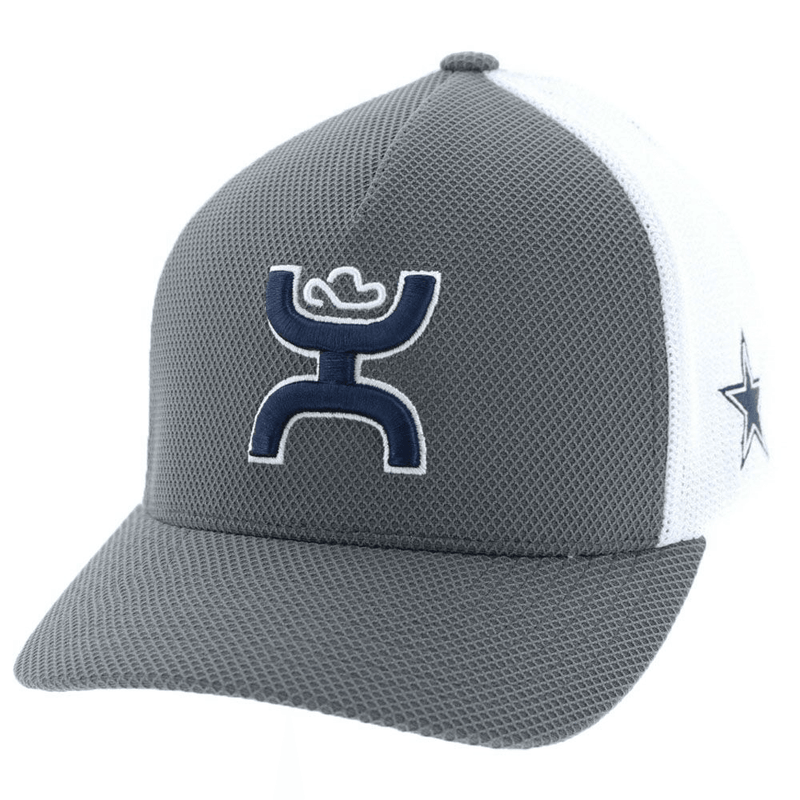 "Dallas Cowboys" Hat w/ Hooey Logo (Grey/White)