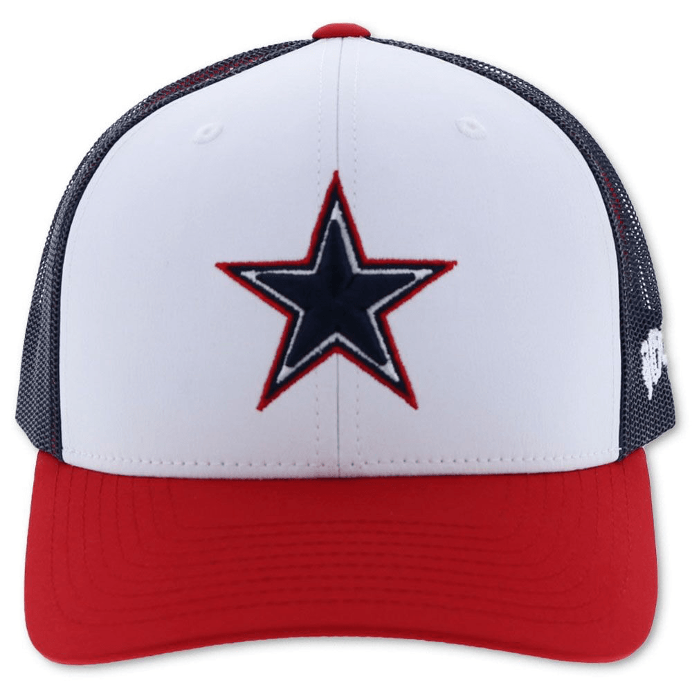 Hooey Dallas White Star Cap